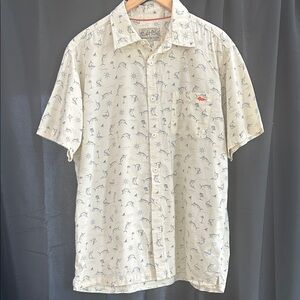 Salt Life Cream Nautical Print Shirt